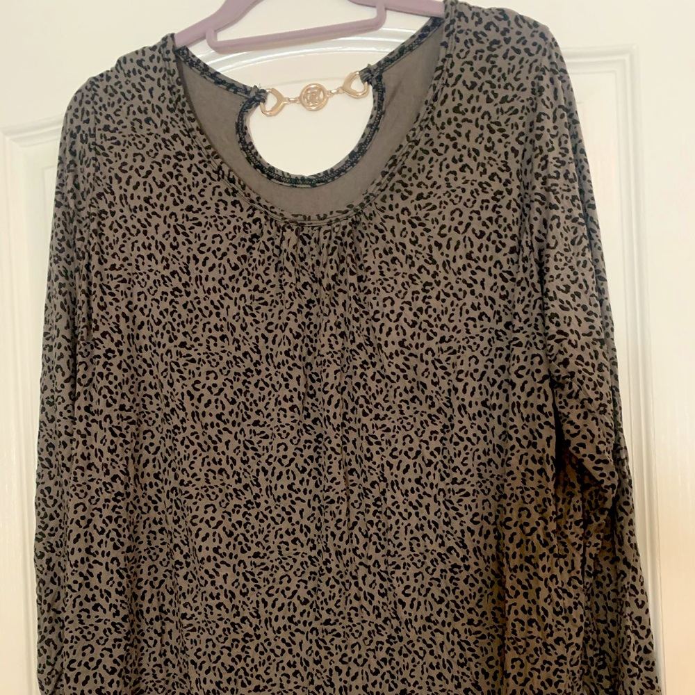 Leopard print tunic - one size - made in Italy
